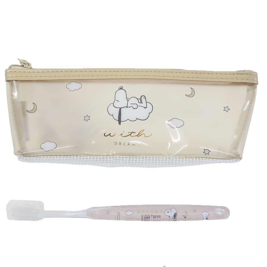 スヌーピー 歯磨きセット 歯ブラシポーチ ドリーミー BE ピーナッツ