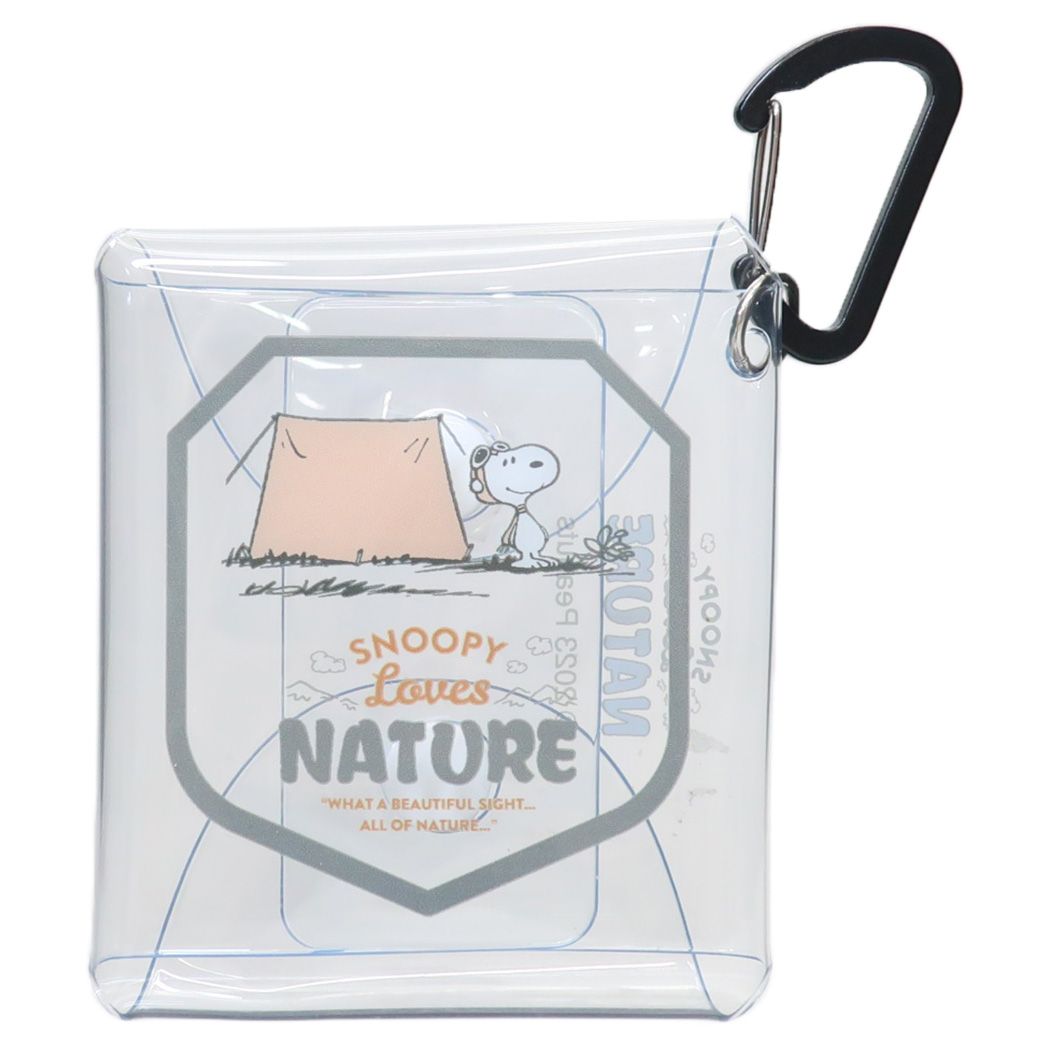 スヌーピー キャラクター ミニポーチ クリアマルチケースSS GR SNOOPY Lovers NATURE ピーナッツ