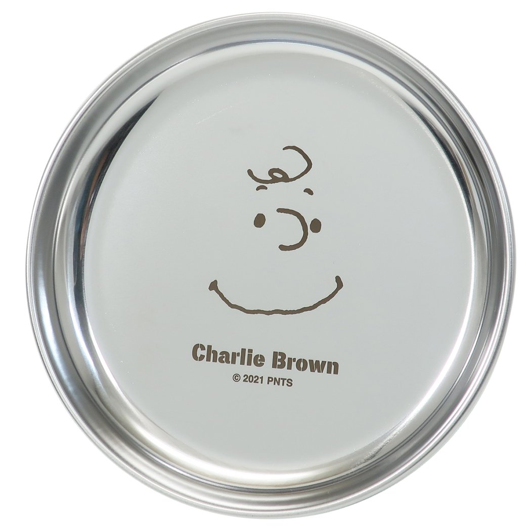 スヌーピー 中皿 ステンレス プレート チャーリーブラウン フェイス ピーナッツ キャラクター グッズ プレゼント 男の子 女の子 ギ