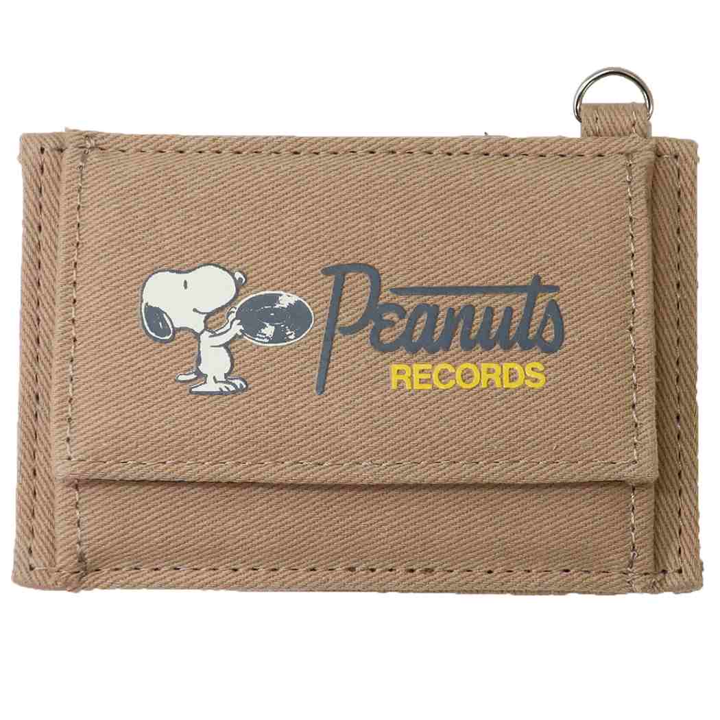 スヌーピー キャラクター 小銭入れ&パスケース パス&コインケース PEANUTS RECORDS BE ピーナッツ プレゼント 男の