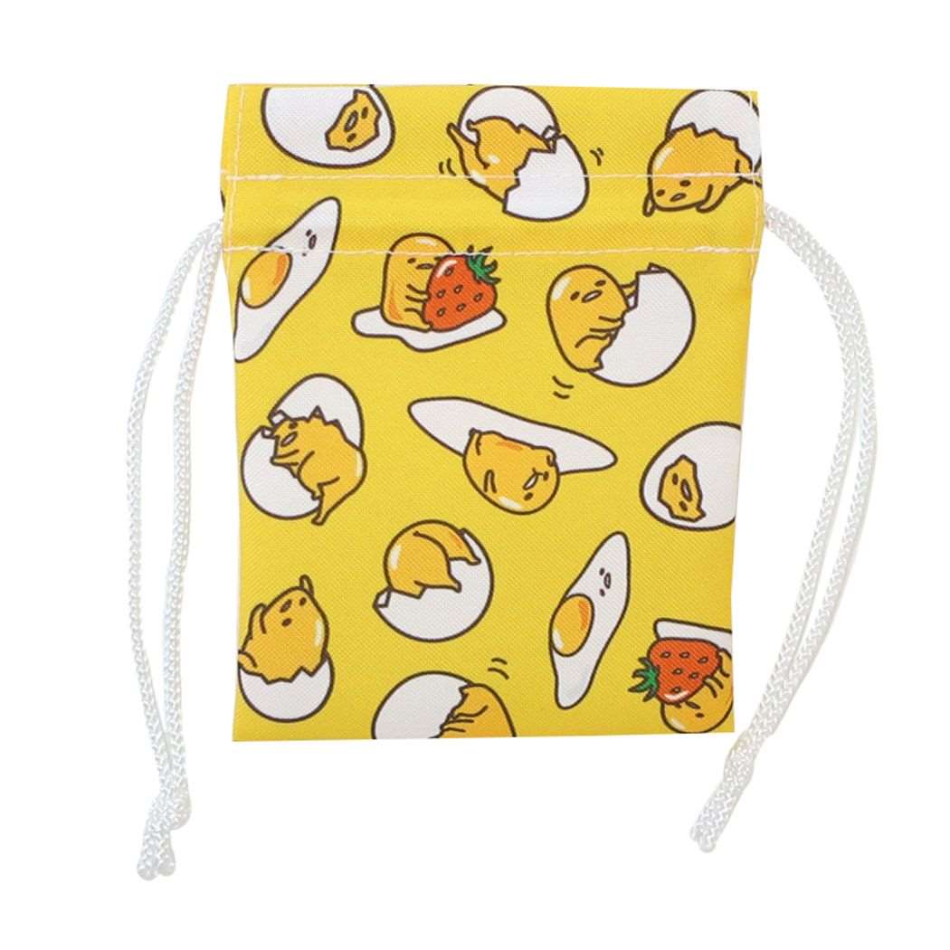 ぐでたま サンリオ キャラクター 巾着袋 豆巾着 YE
