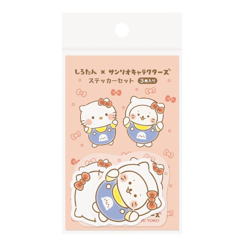 ハローキティ ステッカーキャラクター ステッカーセット しろたん×サンリオキャラクターズ サンリオ エムプラン