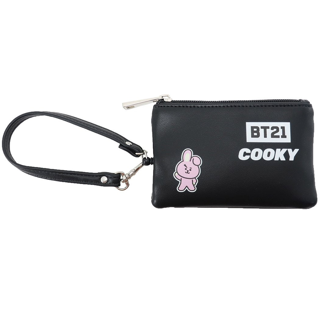 定期入れ & 小銭入れ BT21 パスケース付き コインケース COOKY LINE FRIENDS 森本本店 ICカードケース プレゼント