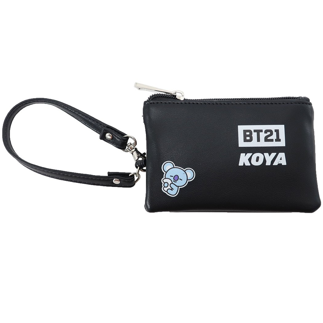 BT21 定期入れ & 小銭入れ パスケース付き コインケース KOYA LINE FRIENDS 森本本店 プレゼント 男