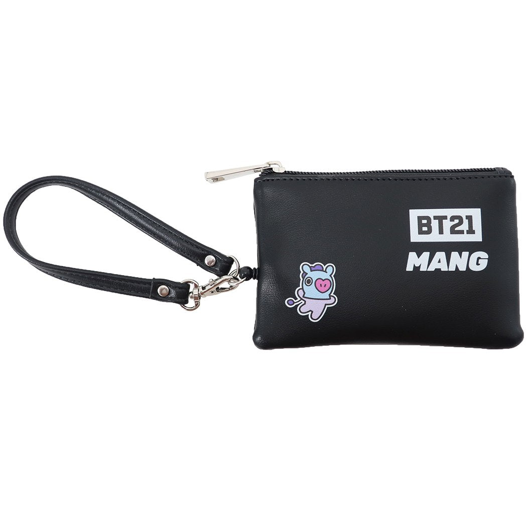 BT21 キャラクター 定期入れ & 小銭入れ パスケース付き コインケース MANG LINE FRIENDS 商品 プレゼント 男