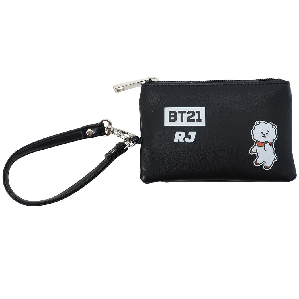 定期入れ & 小銭入れ BT21 パスケース付き コインケース RJ LINE FRIENDS 森本本店 プレゼント 男の子 女の子