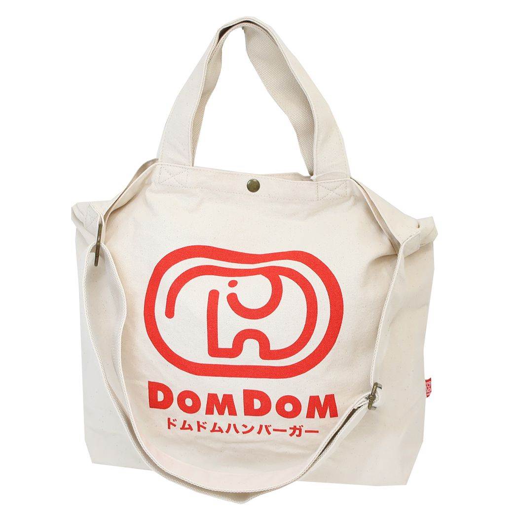 トートバッグ ドムドムハンバーガー ゾウ ロゴ 2W 森本本店