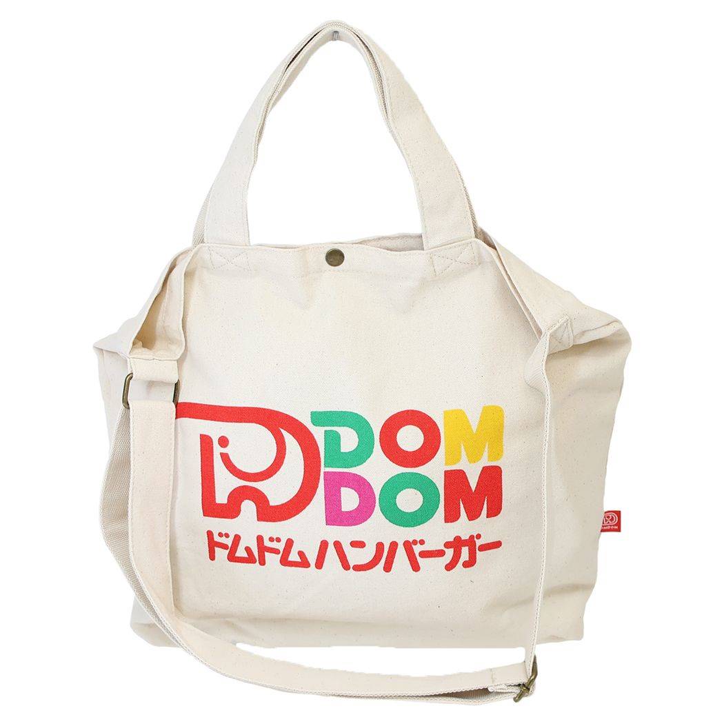 ドムドムハンバーガー トートバッグ 森本本店 ゾウ レトロ 2W