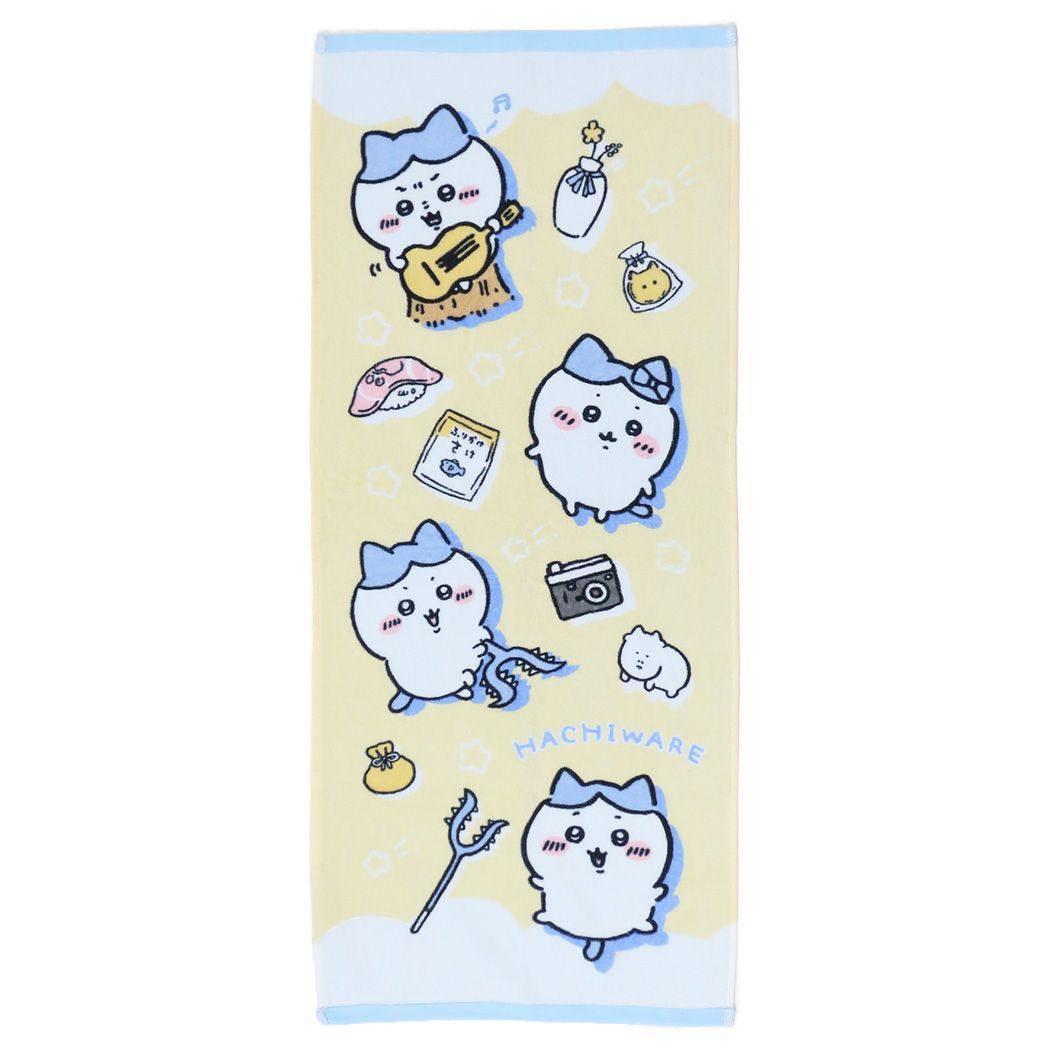 ちいかわ グッズ フェイスタオル キャラクター プリントロングタオル