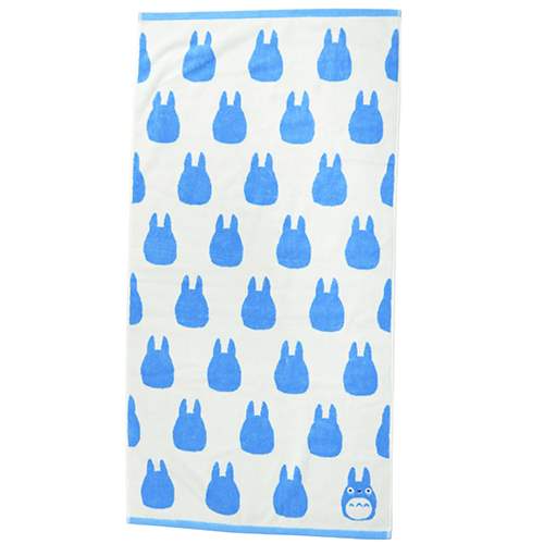 となりのトトロ ジブリ キャラクター グッズ バスタオル ジャガードバスタオル 中トトロシルエット 丸眞 プレゼント 男の子 女の子