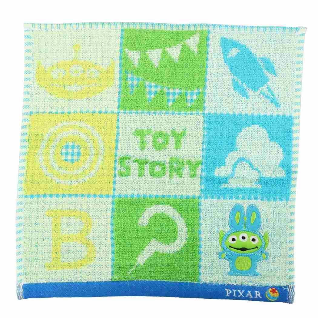 トイストーリー ミニタオル ジャガード ハンカチタオル エイリアンリミックス バニー ディズニー 丸眞 プレゼント 男の子 女の子 ギ