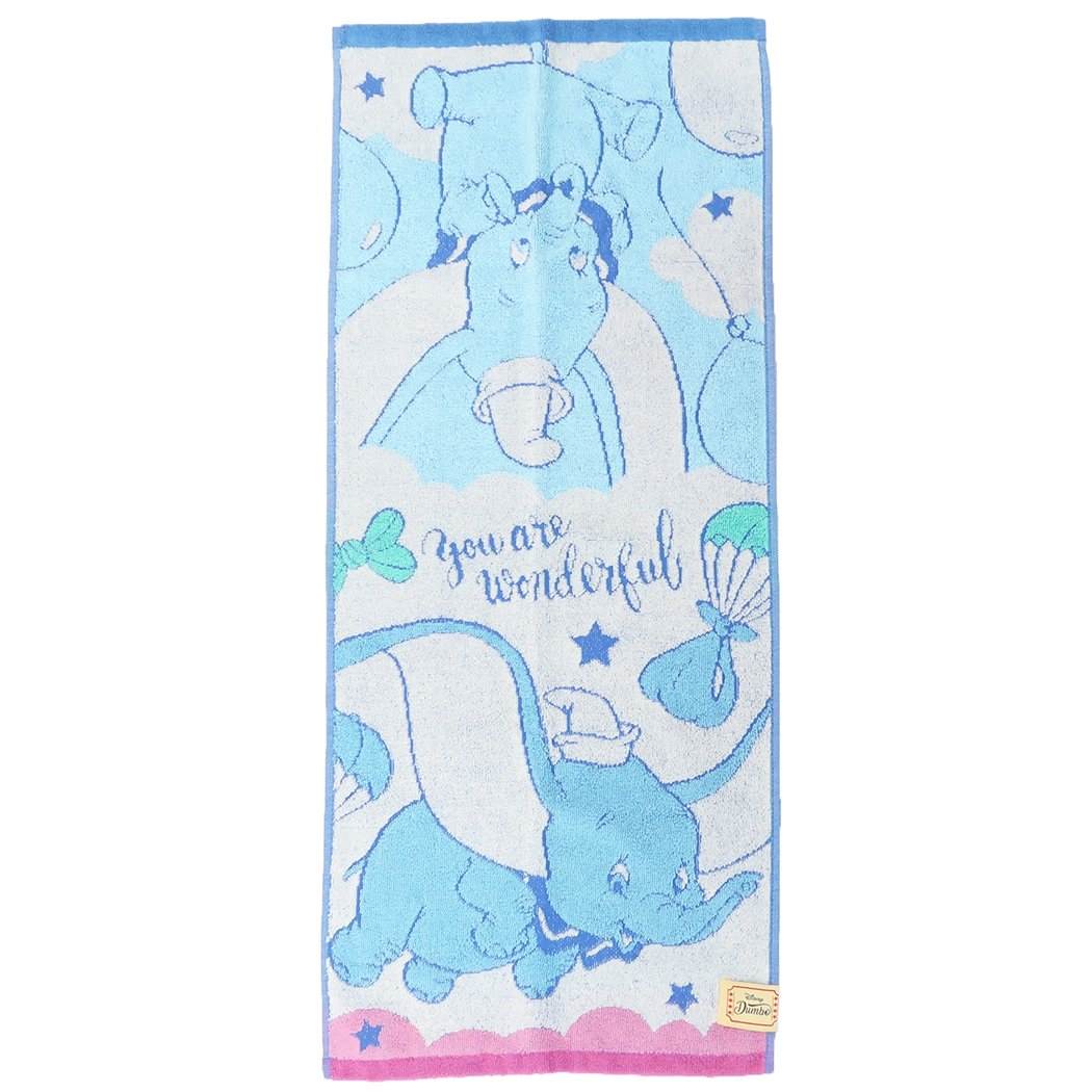 ダンボ ジャガード ロングタオル フェイスタオル ドリームフライ ディズニー キャラクター グッズ プレゼント 男の子 女の子 ギフト