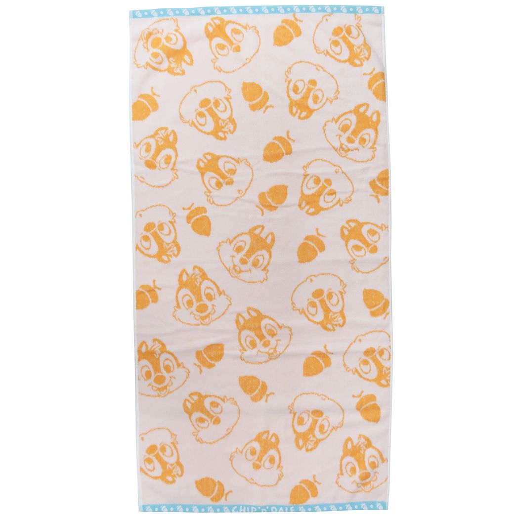 チップ&デール キャラクター バスタオル 抗菌防臭 ジャガード ビッグタオル どんぐり ディズニー プレゼント 男の子 女の子 ギフト