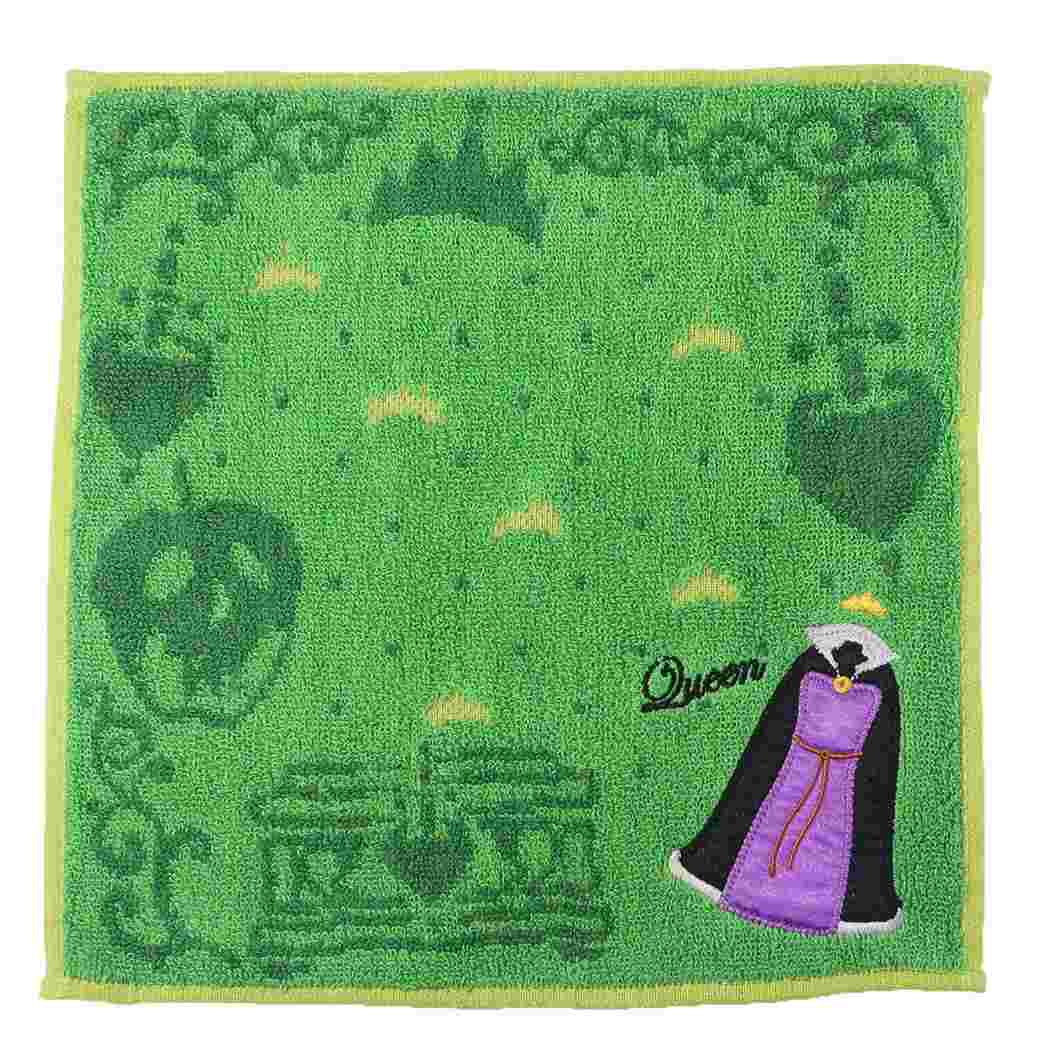 白雪姫 グッズ ミニタオル ディズニーヴィランズ キャラクター 抗菌防臭 ジャガード ハンカチタオル クイーン ダーク プレゼント 男