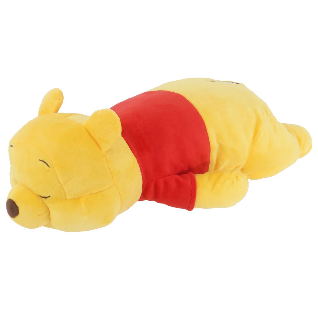 くまのプーさん ディズニー キャラクター クッション ダイカット ぬいぐるみクッション スリープイエロー 丸眞 プレゼント 男の子 女