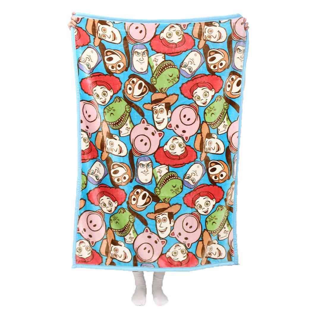 トイストーリー キャラクター ハーフ毛布 ビッグ マイヤー ブランケット フェイシーズフレンズ