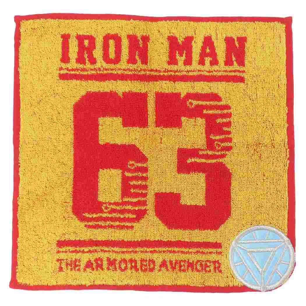 アイアンマン ハンドタオル ジャガードタオル スポーティーイエロー MARVEL 丸眞