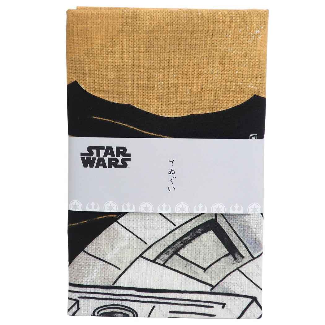 手ぬぐい スターウォーズ 日本たおる 浮世絵風 ミレニアムファルコン STAR WARS 丸眞 日本製 プレゼント 男の子 女の子 ギ