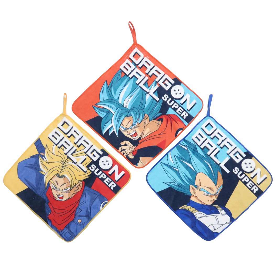 幼稚園 ループ付き ハンドタオル 3枚セット ドラゴンボール超 ループタオル 通販 グレイトパワー グッズ プレゼント 男の子 女の子