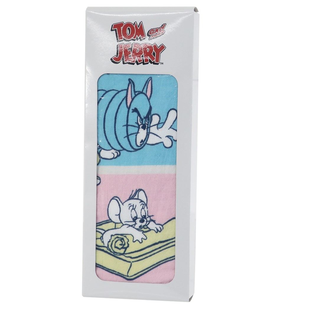 トムとジェリー ボックス入り フェイスタオル タオルギフト WB-0005 ファニーパステル ワーナーブラザース キャラクター グッズ プレ