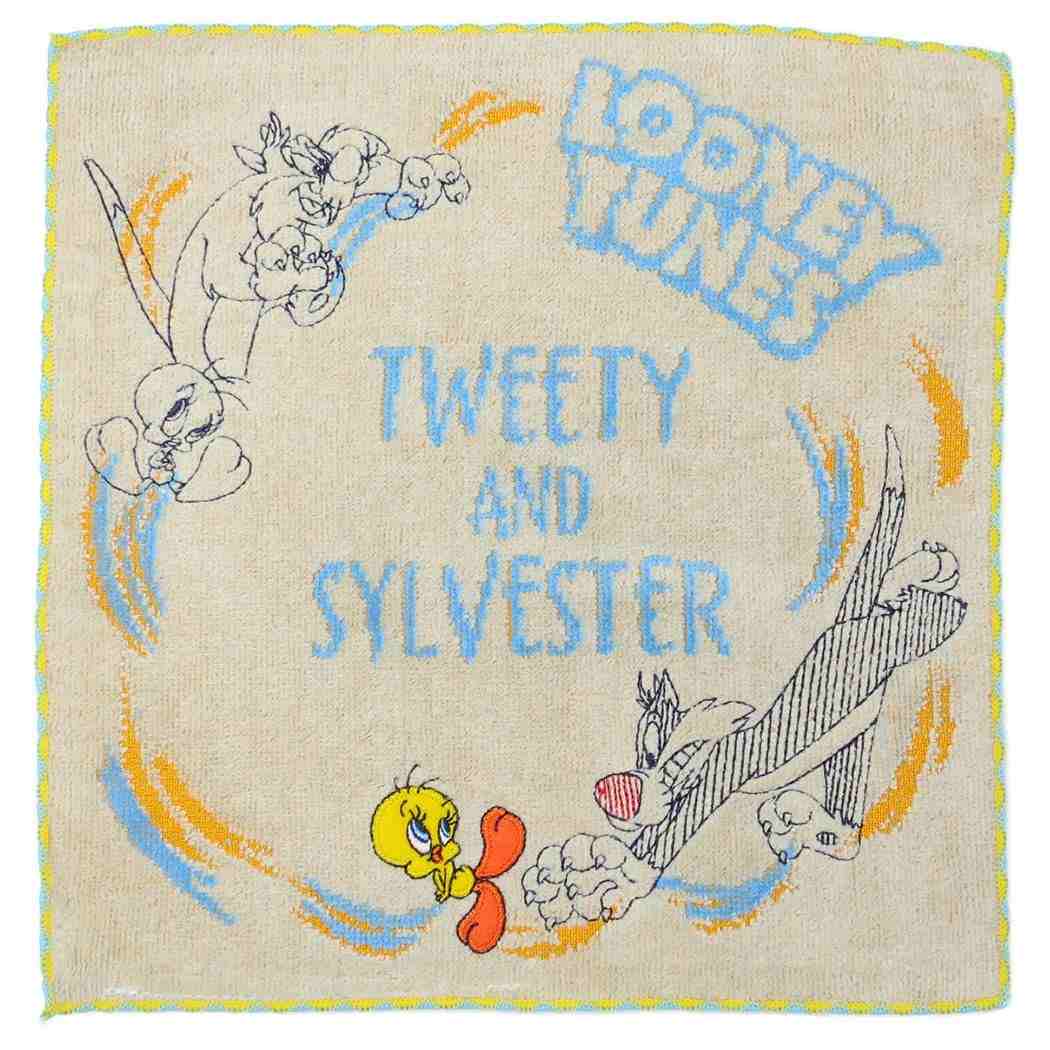 ルーニーテューンズ ミニタオル ハンカチタオル スイートファン LOONEY TUNES 丸眞
