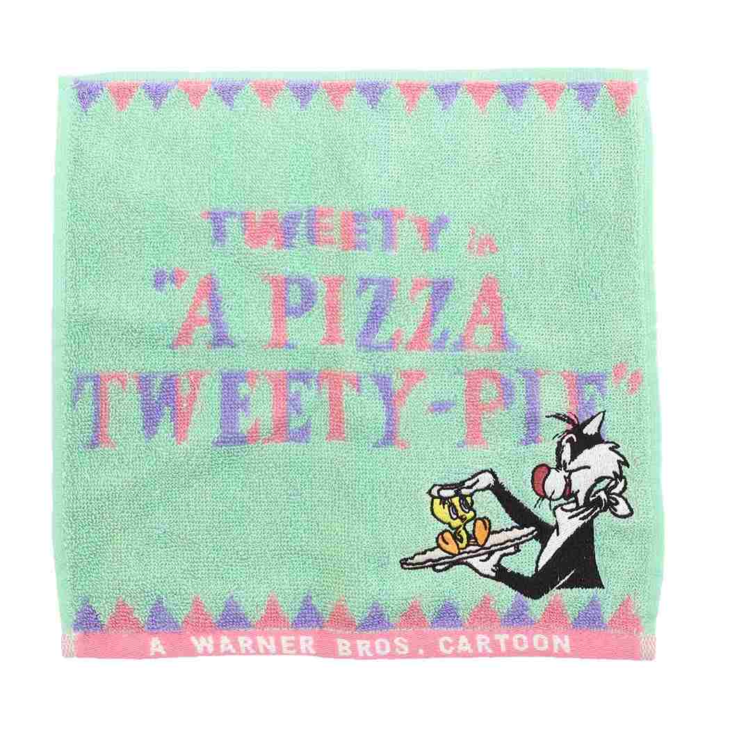 ルーニーテューンズ キャラクター ミニタオル パイルジャガードハンカチタオル トゥイーティーパイ LOONEY TUNES