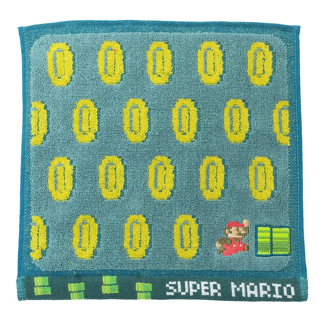 ハンカチタオル スーパーマリオ ミニタオル nintendo 地下ステージ 丸眞 ギフト雑貨 グッズ プレゼント 男の子 女の子