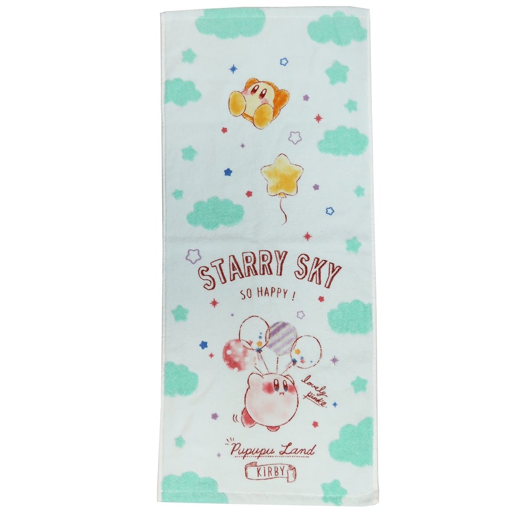 星のカービィ フェイスタオル キャラクター グッズ ロングタオル コットンキャンディバルーン プレゼント 男の子 女の子 ギフト