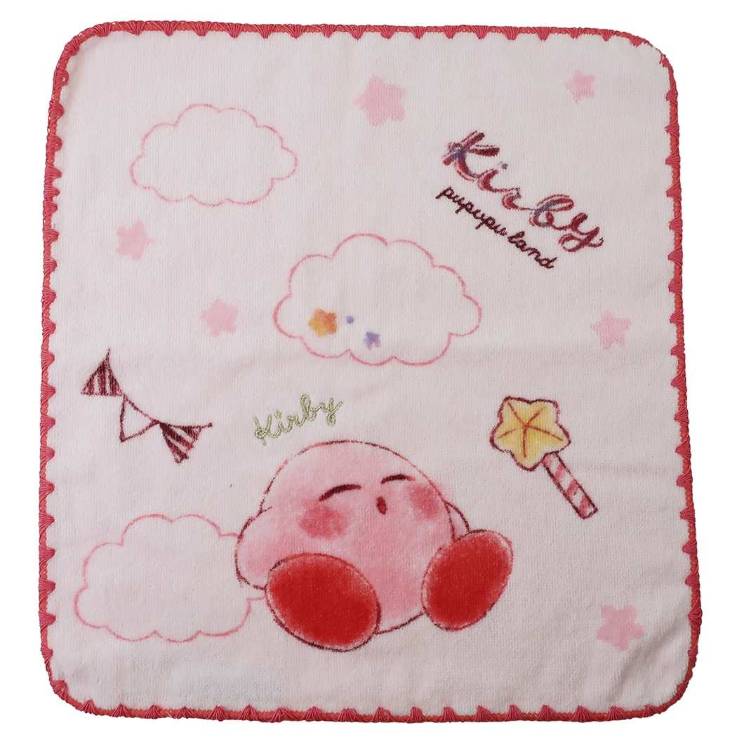 星のカービィ ウォッシュタオル ハンドタオル コットンキャンディ 雲とカービィ nintendo グッズ キャラクター プレゼント 男