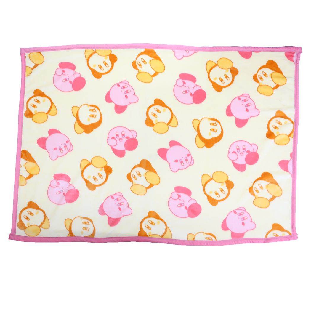 星のカービィ キャラクター ハーフ毛布 ビッグ マイヤー ブランケット カービィ&ワドルディ