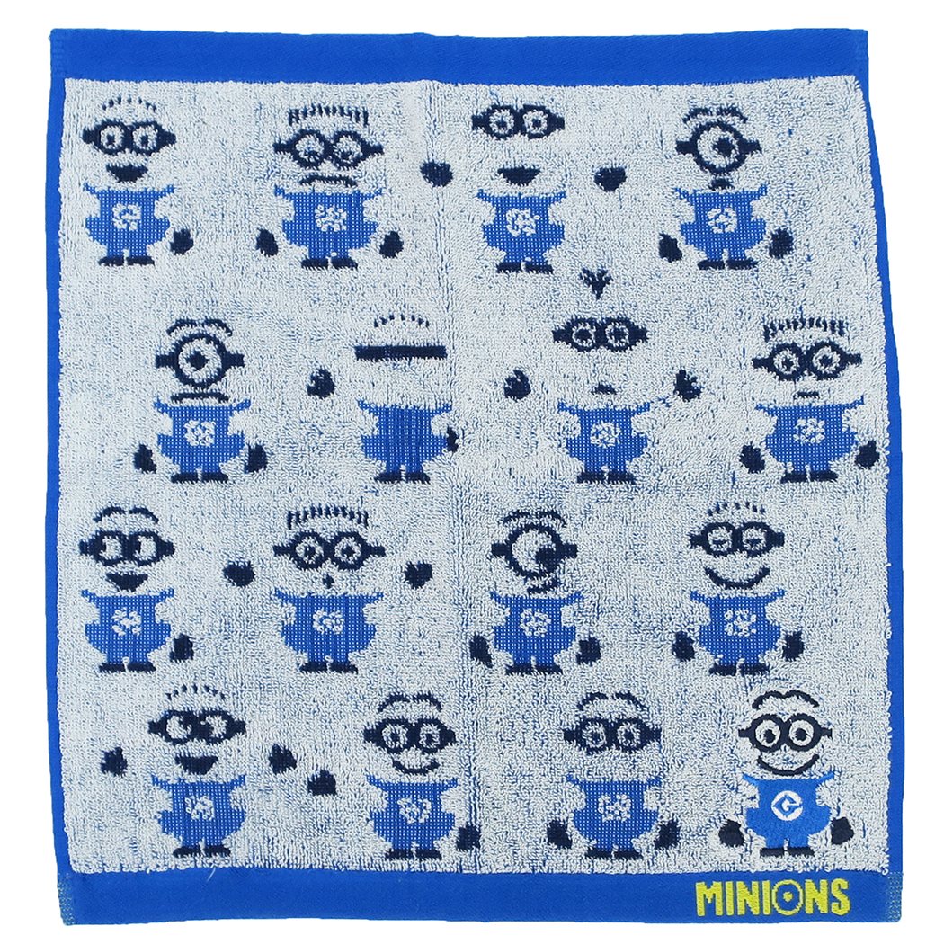 ハンドタオル ミニオンズ ジャガードウォッシュタオル 丸眞 ポーズ グッズ 34×36cm ギフト雑貨 プレゼント 男の子 女の子