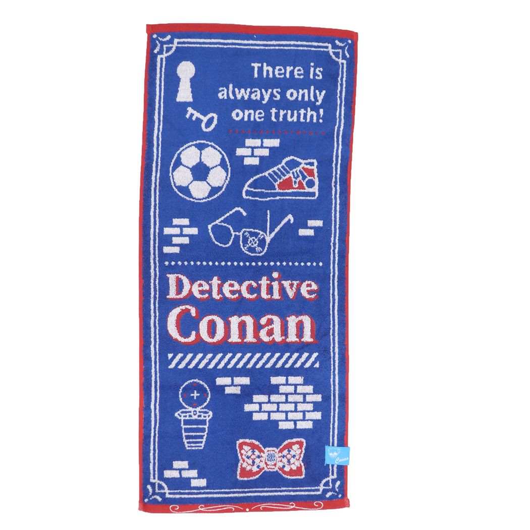 名探偵コナン 少年サンデー アニメキャラクター フェイスタオル ジャガードロングタオル オーガニックコットン