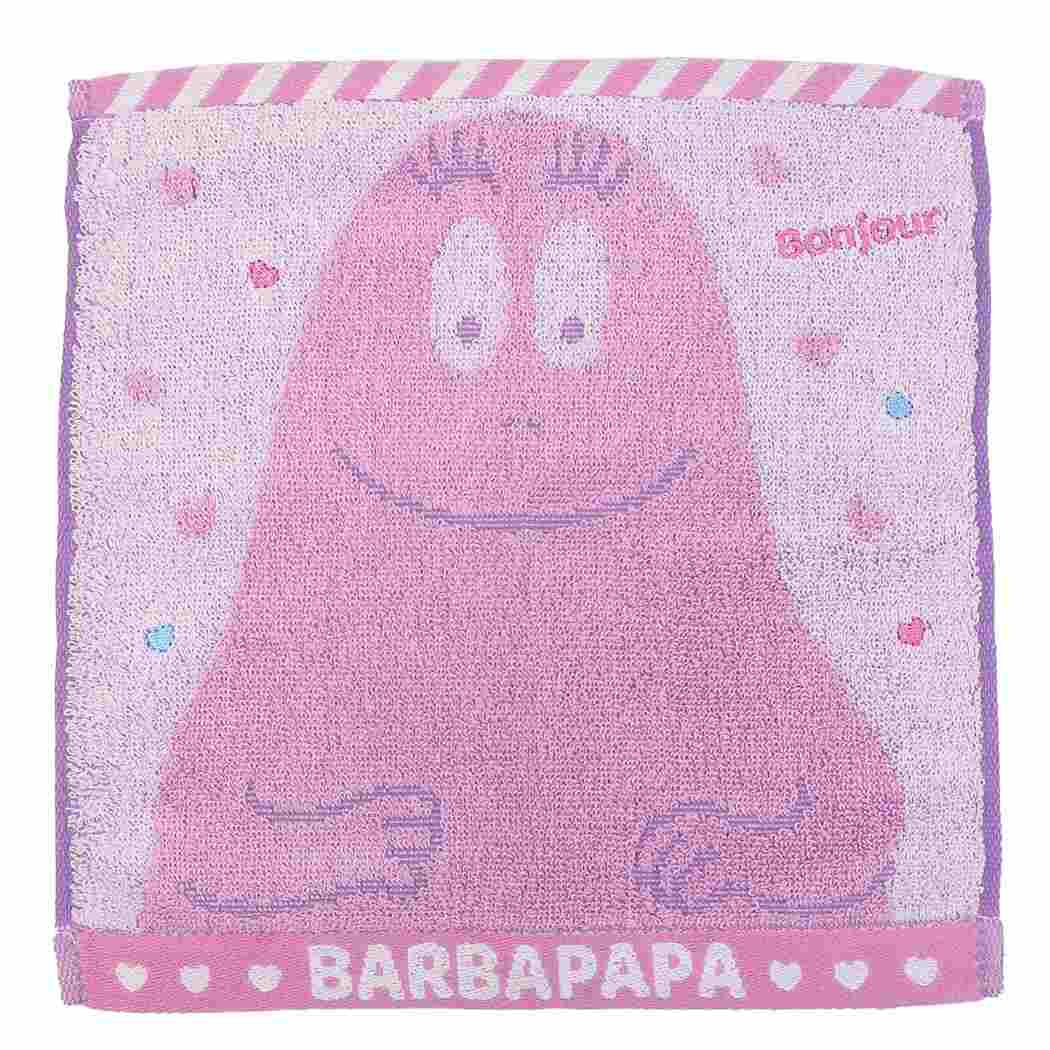 バーバパパ キャラクター ミニタオル ジャガード ハンカチタオル ボーンジュールバーバパパ BARBAPAPA グッズ プレゼント 男