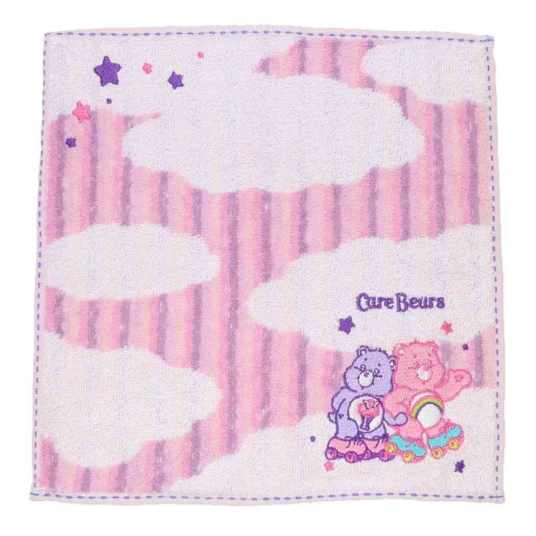 ケアベア グッズ ミニタオル CareBears キャラクター ジャガードハンカチタオル