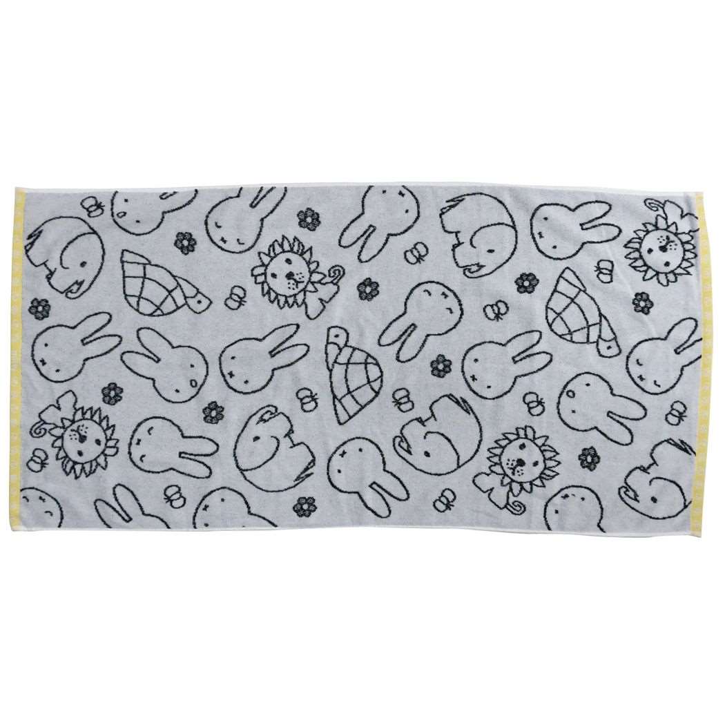 ミッフィー バスタオル ジャガード ビッグタオル ミッフィーといっしょに ディックブルーナ 丸眞 プレゼント 男の子 女の子 ギフト