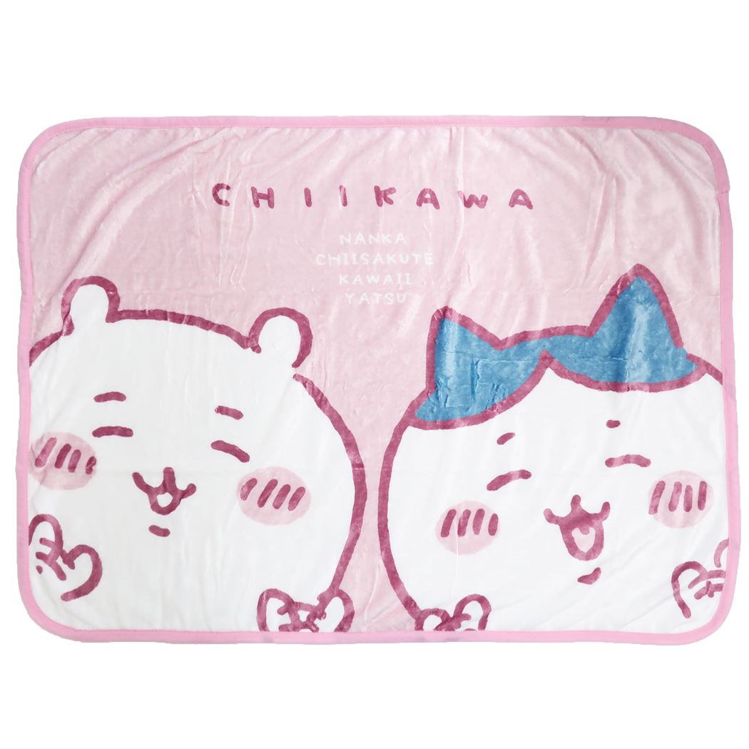 フリース ブランケット ちいかわ ひざ掛け毛布 ナガノ 通販 ちいかわ&ハチワレ おーい グッズ プレゼント 男の子 女の子 ギフト