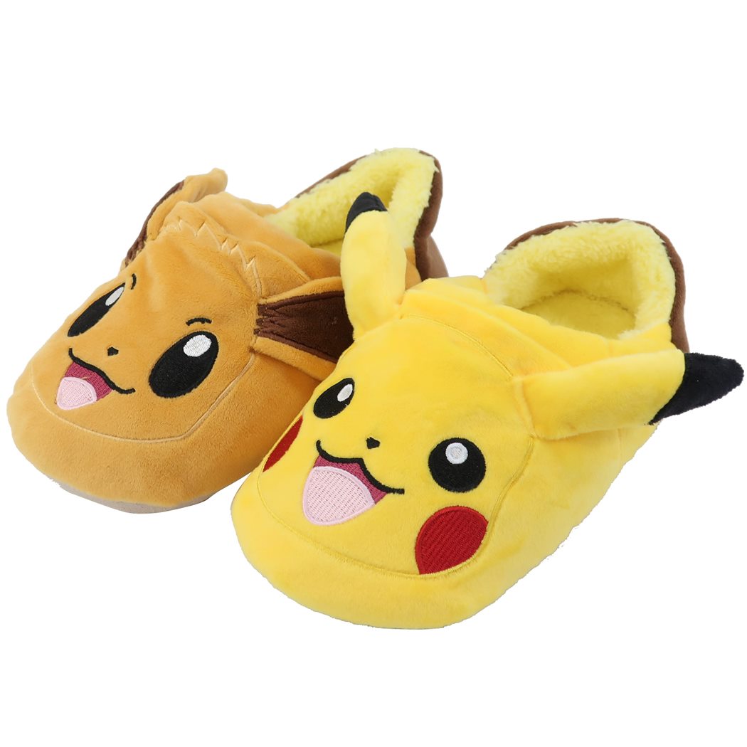 ポケットモンスター キャラクター ぬいぐるみスリッパ カイロ ポケット付き あったかクニャック ピカチュウ&イーブイ ポケモン プレゼント