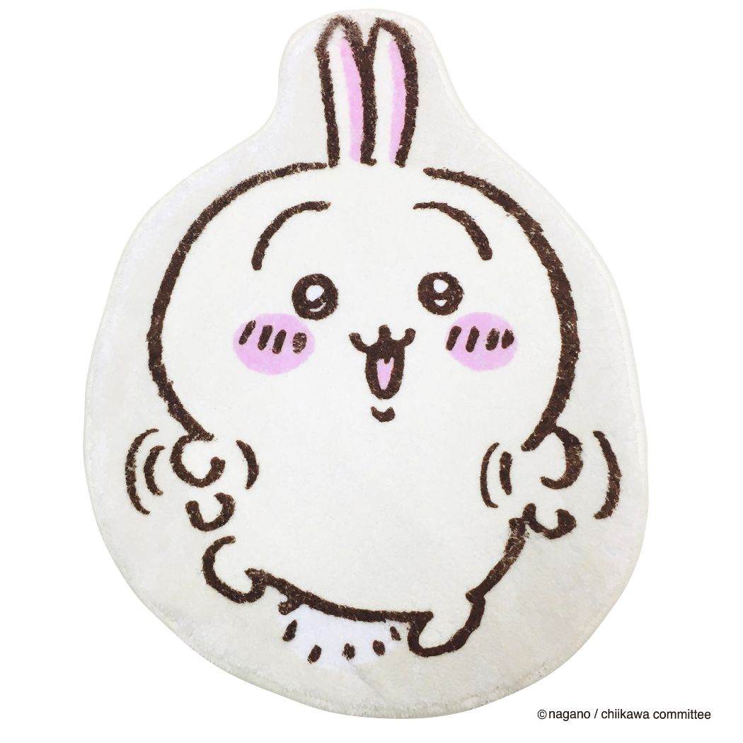 ちいかわ ダイカットマット フロアマット キャラクター うさぎ