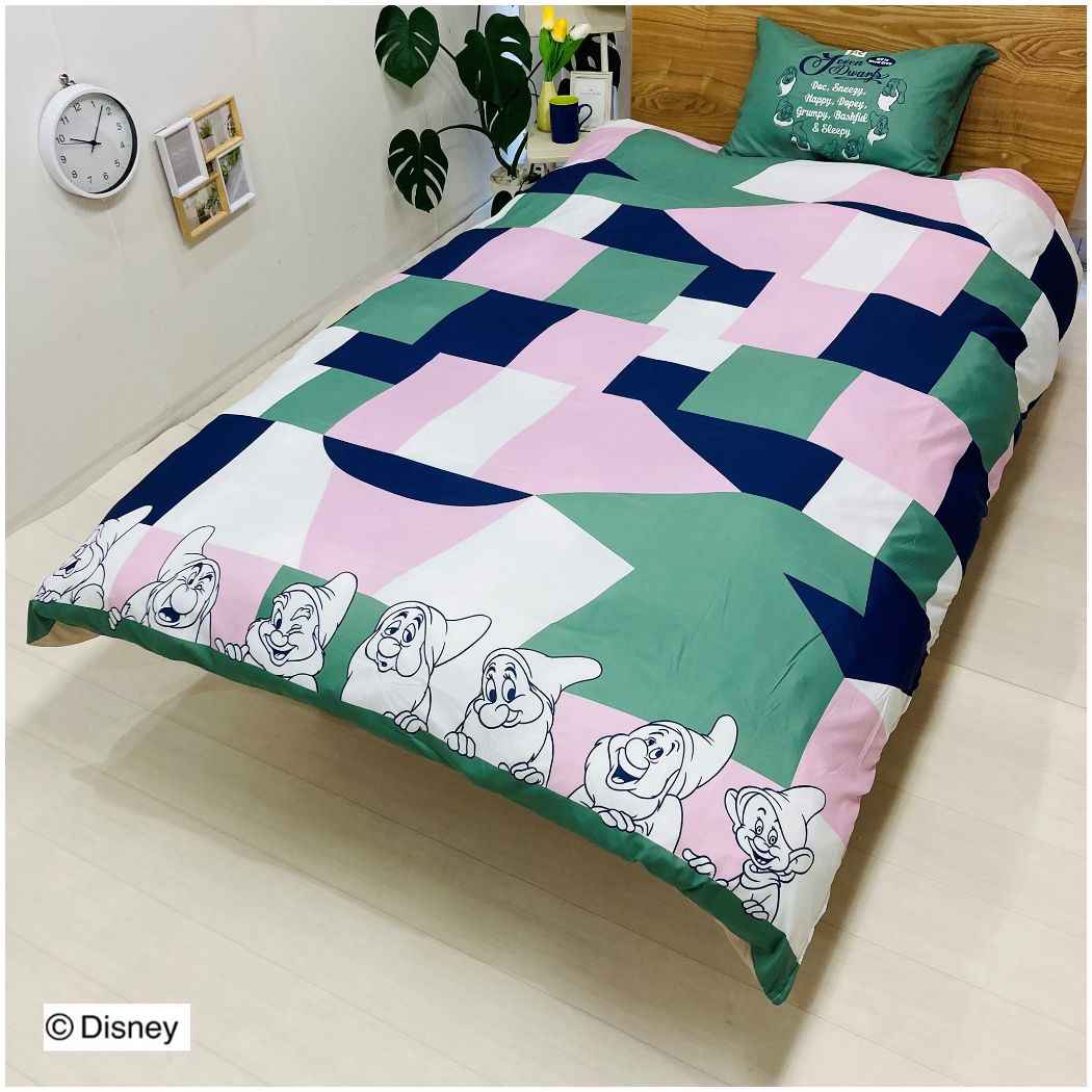 白雪姫 布団カバー2点セット かけ布団カバー&枕カバー 寝具 ディズニープリンセス