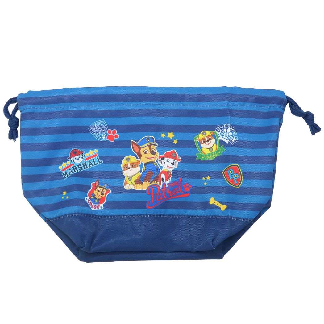 パウパトロール マチ付きランチバッグ お弁当きんちゃくポーチ ランチ巾着 アニメキャラクター NV 新入学