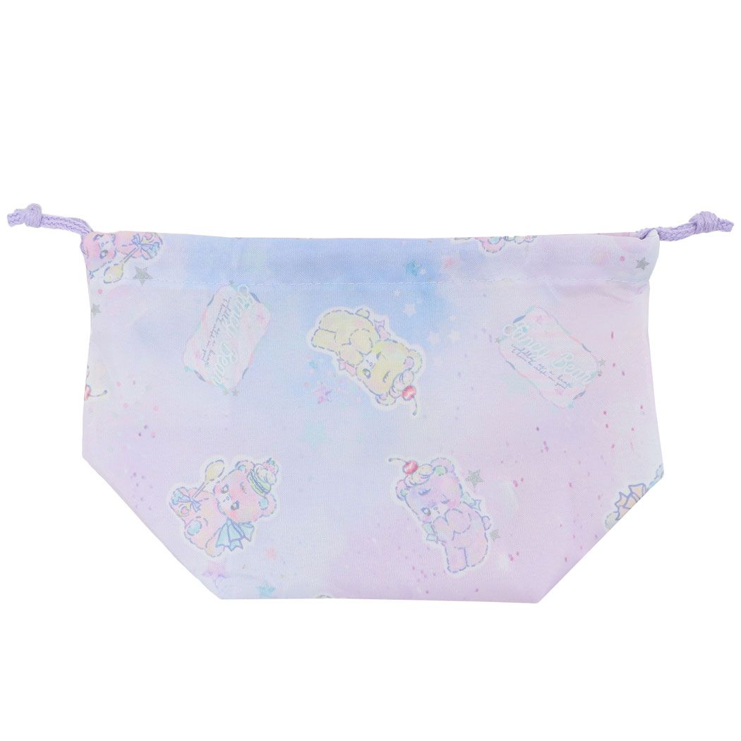 ランチ巾着 マチ付きランチバッグ お弁当きんちゃくポーチ ファンシーベア 新入学 ニシオ