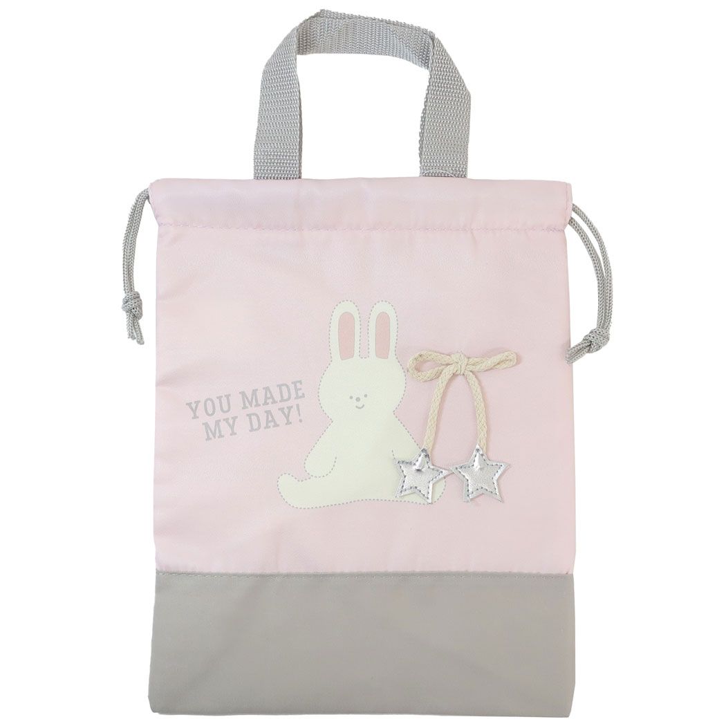 体育館靴入れ おしゃれデコ シューズケース ニシオ うさぎ 新入学