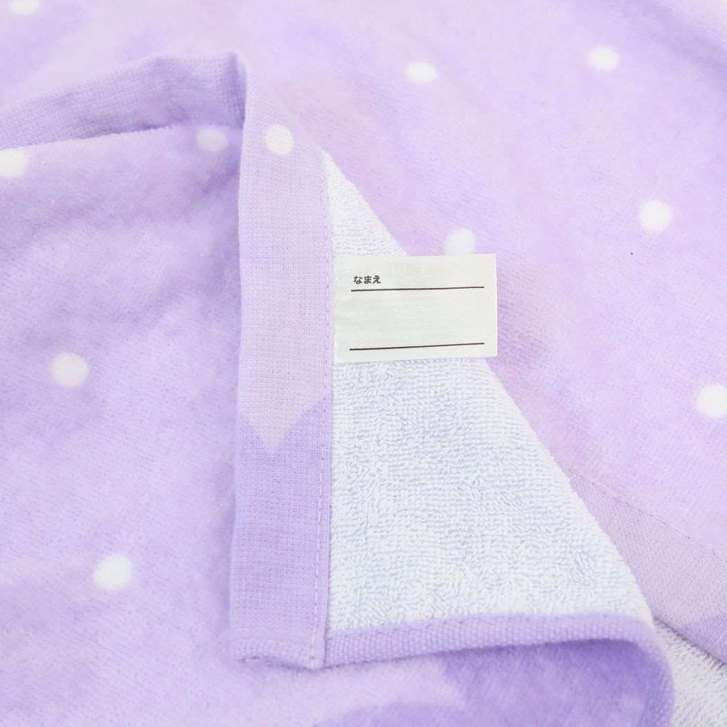 ラップタオル 巻きタオル80cm ドットハート ニシオ