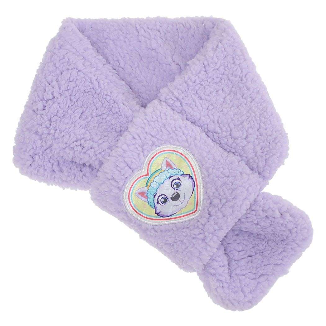 マフラー パウパトロール ウォーマー雑貨 ニシオ ラベンダー ワンポイント