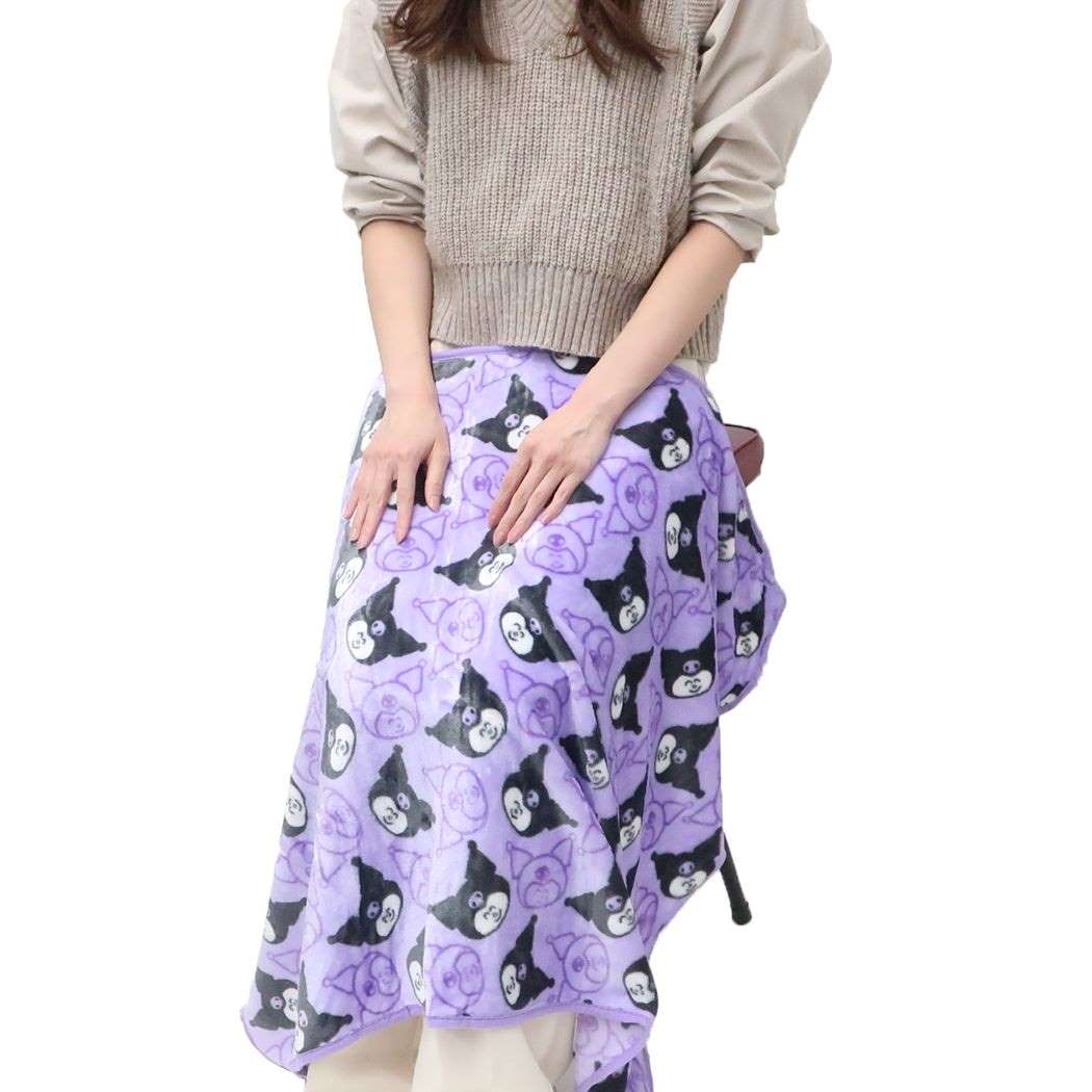 ポムポムプリン 両面起毛ひざかけ サンリオ ひざ掛け キャラクター おえかきさんxさんりおきゃらくたーず