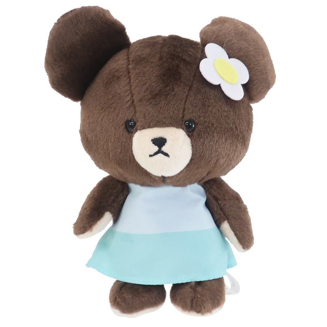くまのがっこう 絵本キャラクター ぬいぐるみ ふわくた プラッシュドール ジャッキー ブルーフラワー グッズ プレゼント 男の子 女の