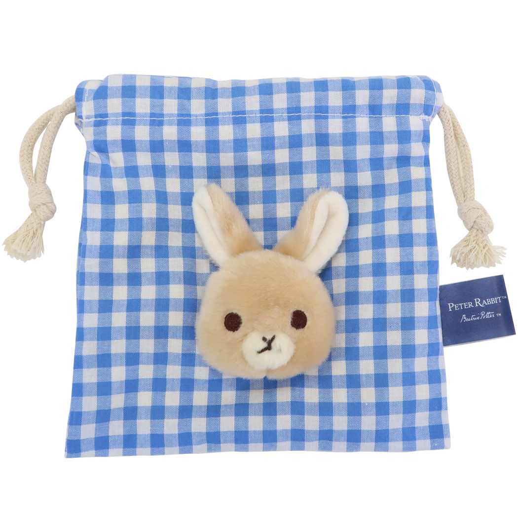 ピーターラビット 巾着袋 ボアフェイスきんちゃくポーチ ナカジマ プレゼント 男の子 女の子 ギフト