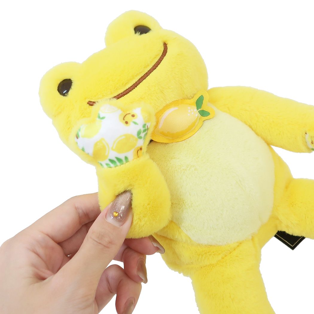 かえるのピクルス ビーンドール ぬいぐるみ キャラクター フルーツマルシェ レモン