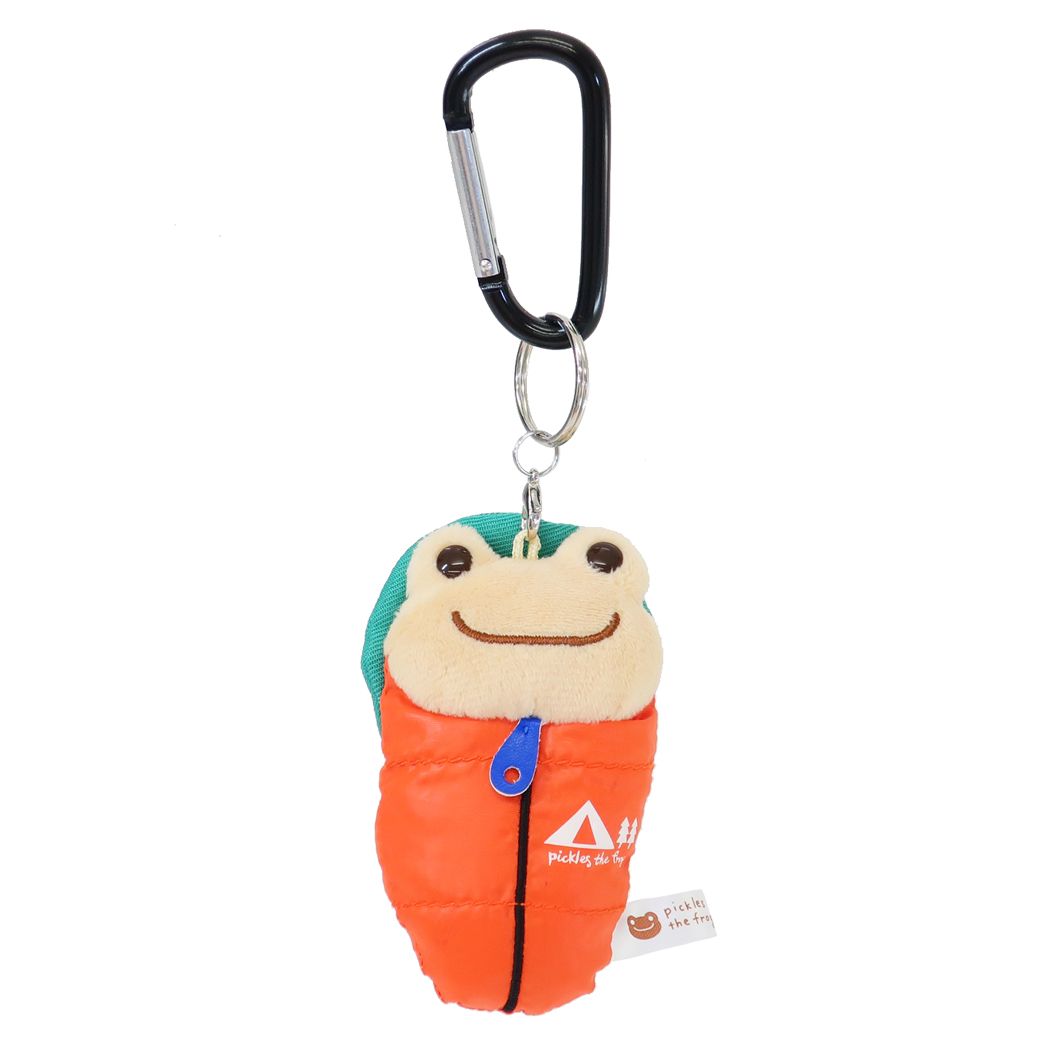 かえるのピクルス キャラクター マスコット カラビナMC マスコット スマイルキャンプ 寝袋