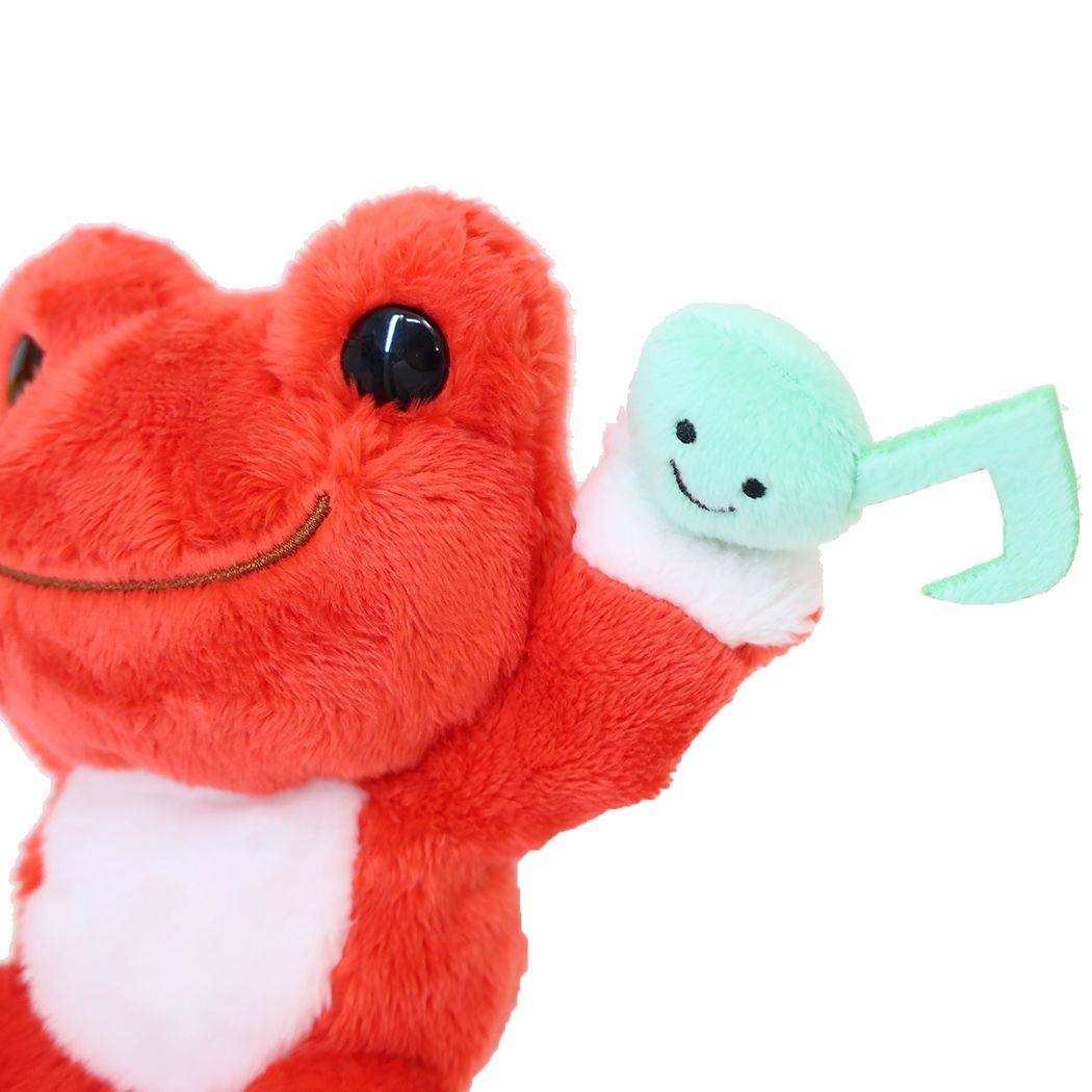 かえるのピクルス プラッシュドール ぬいぐるみ with おんぷちゃん あかね